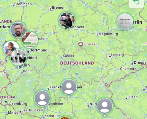 Informative Landkarte